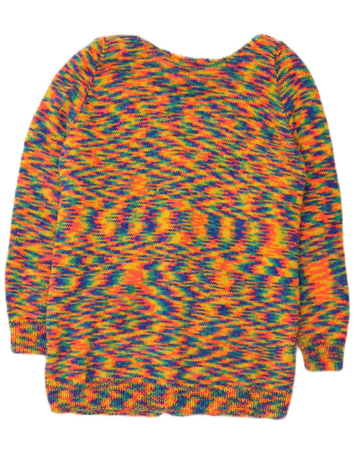 Sweter damski VINTAGE UK 16, duży, wielokolorowy, nakrapiany