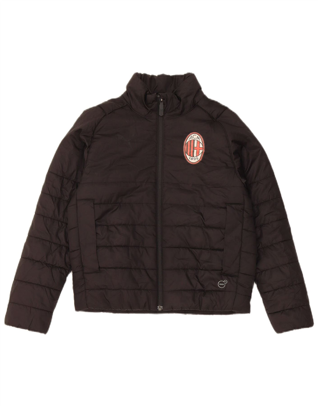 Puma Chłopięca wyściełana kurtka AC Milan 9-10 lat Czarny Poliester