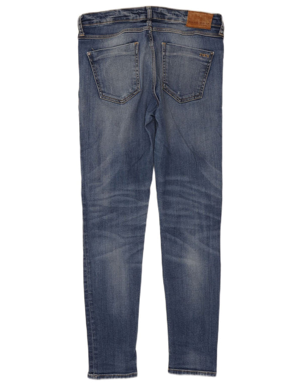 Damskie jeansy rurkowe Zara w trudnej sytuacji EU 38 Small W28 L29 Niebieskie
