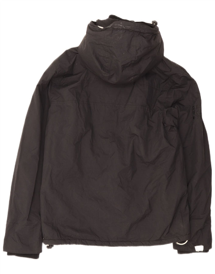 Męska wiatrówka z kapturem Superdry UK 38, średnia czarna