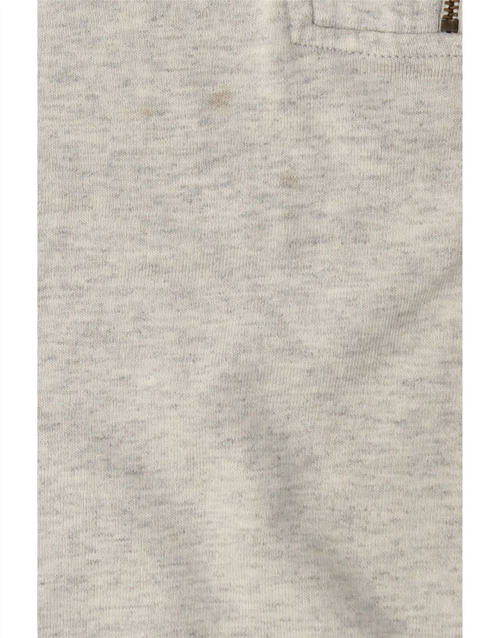 CHAMPION Mens Graphic Zip Neck Sweatshirt Jumper Small Grey Colourblock Vintage Champion and Second-Hand Champion from Messina Hembry 
