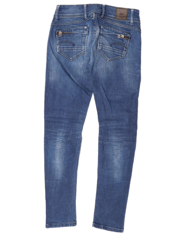 Damskie jeansy skinny z niską talią G-Star W28 L28 Niebieskie