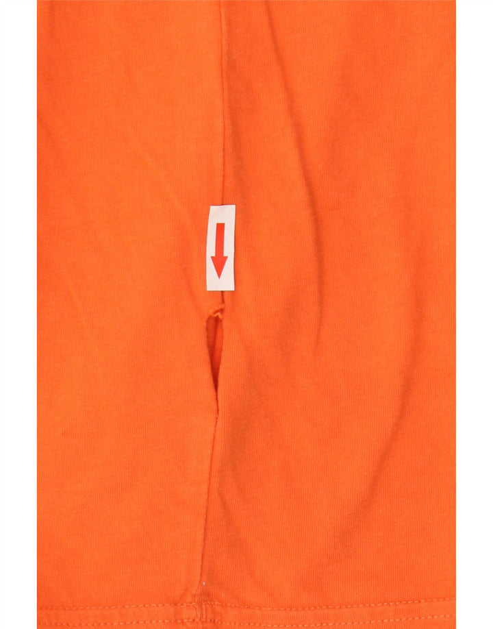 Adidas Męski T-shirt Top Średni Pomarańczowy
