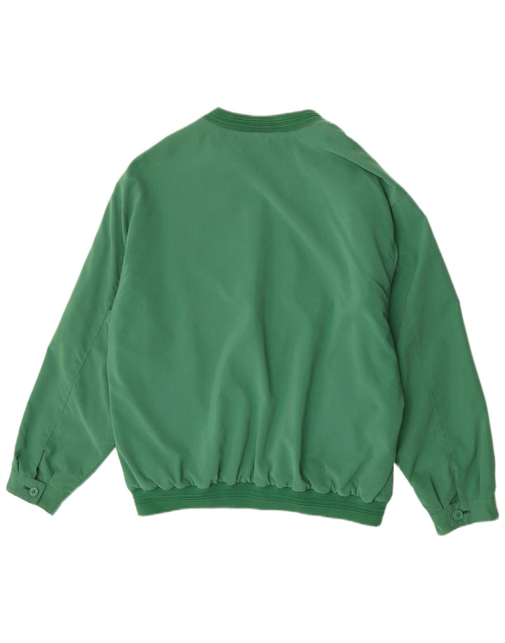 Męska kurtka bomberka Vintage UK 42 XL Zielony poliester