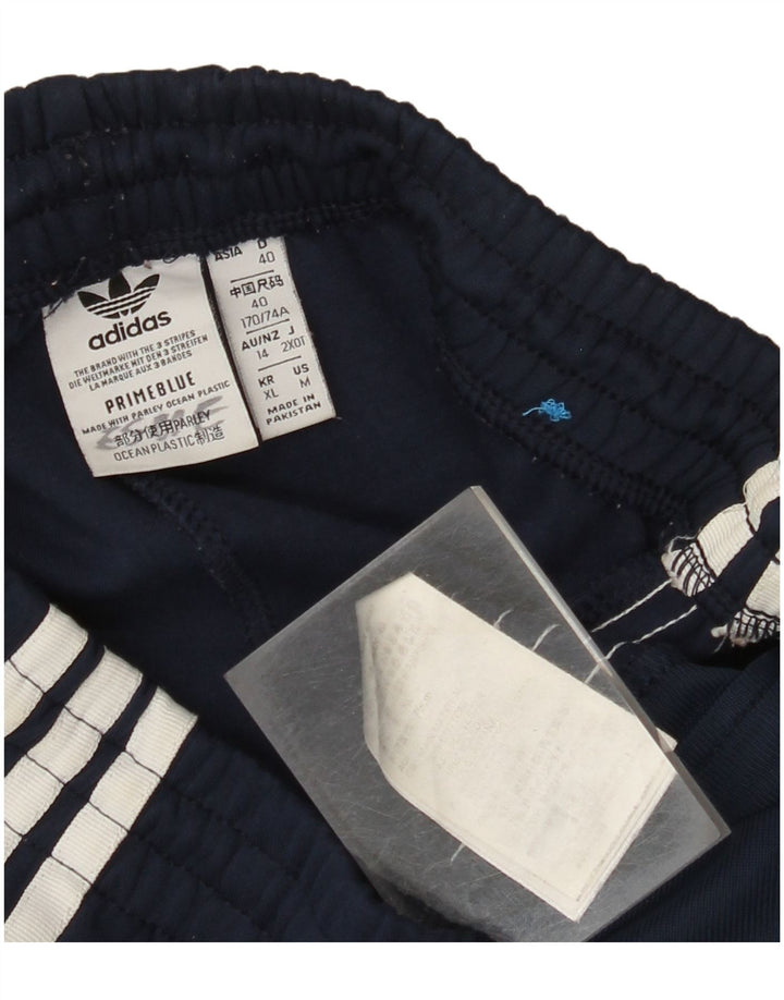 Męskie spodnie dresowe ADIDAS, średnie, granatowe, bawełniane