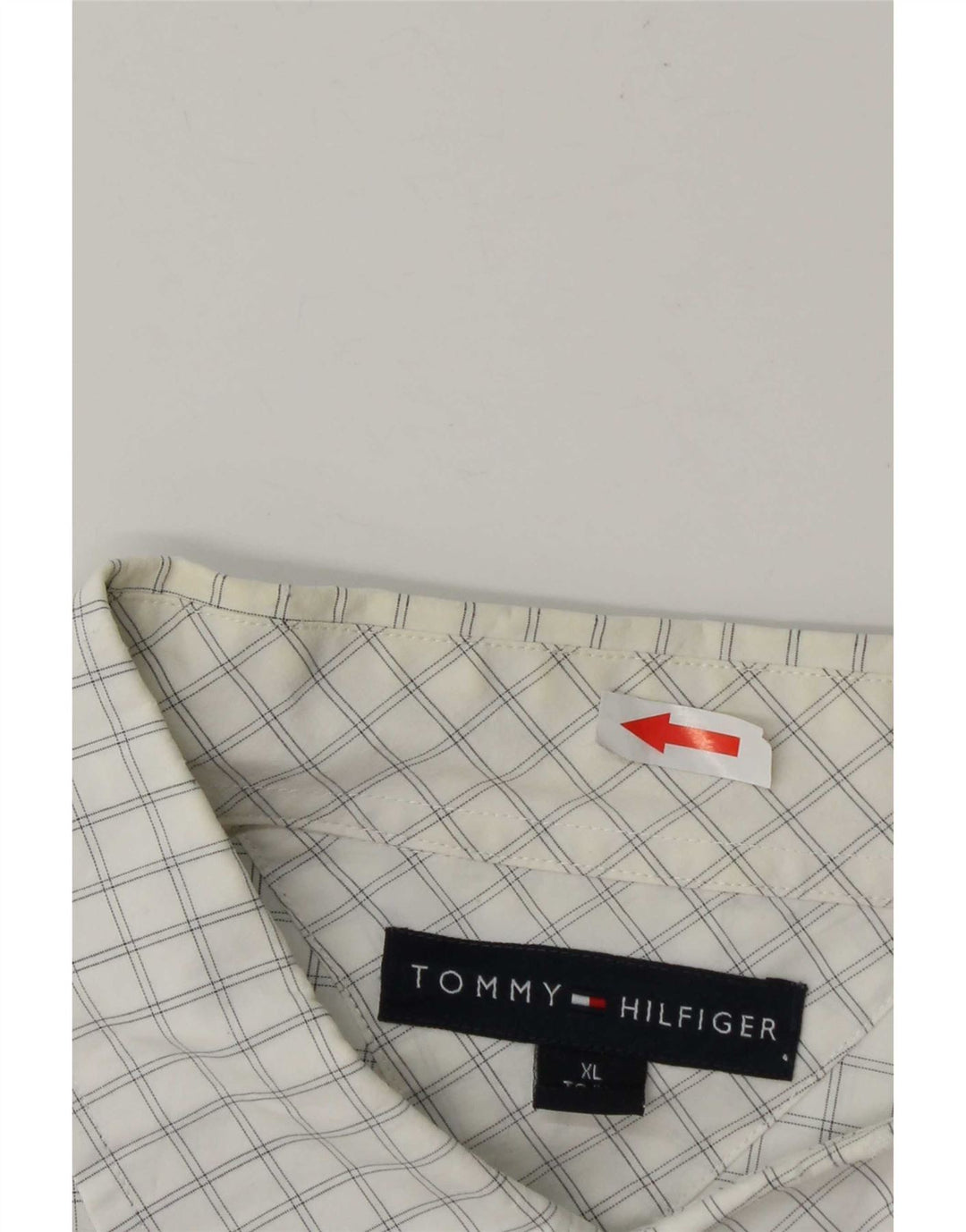 Koszula męska Tommy Hilfiger XL, bawełniana, w białą kratkę