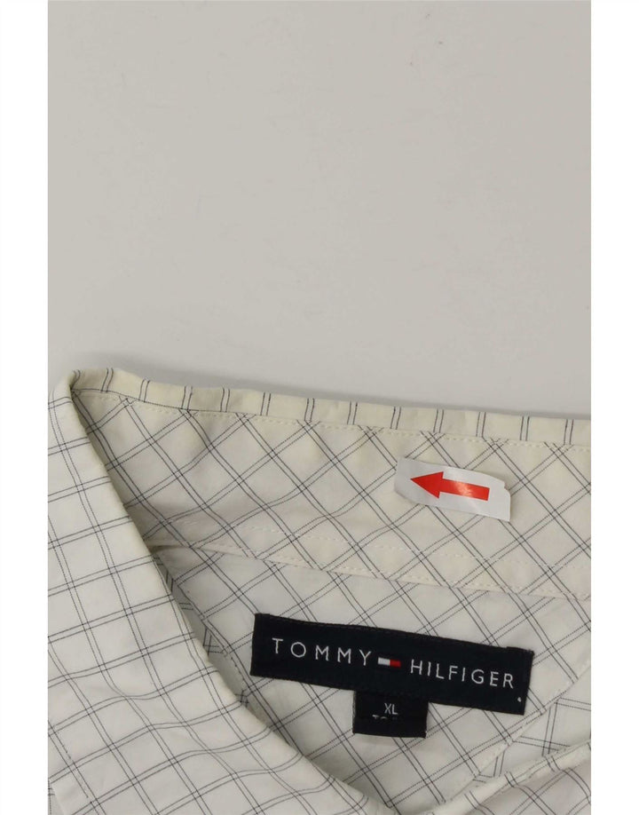 Koszula męska Tommy Hilfiger XL, bawełniana, w białą kratkę