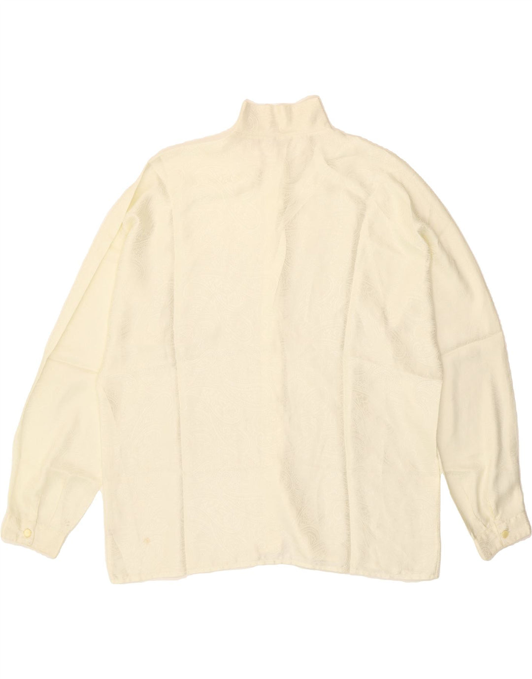 VINTAGE Womens Shirt UK 20 2XL Off White Polyester Vintage Vintage and Second-Hand Vintage from Messina Hembry 