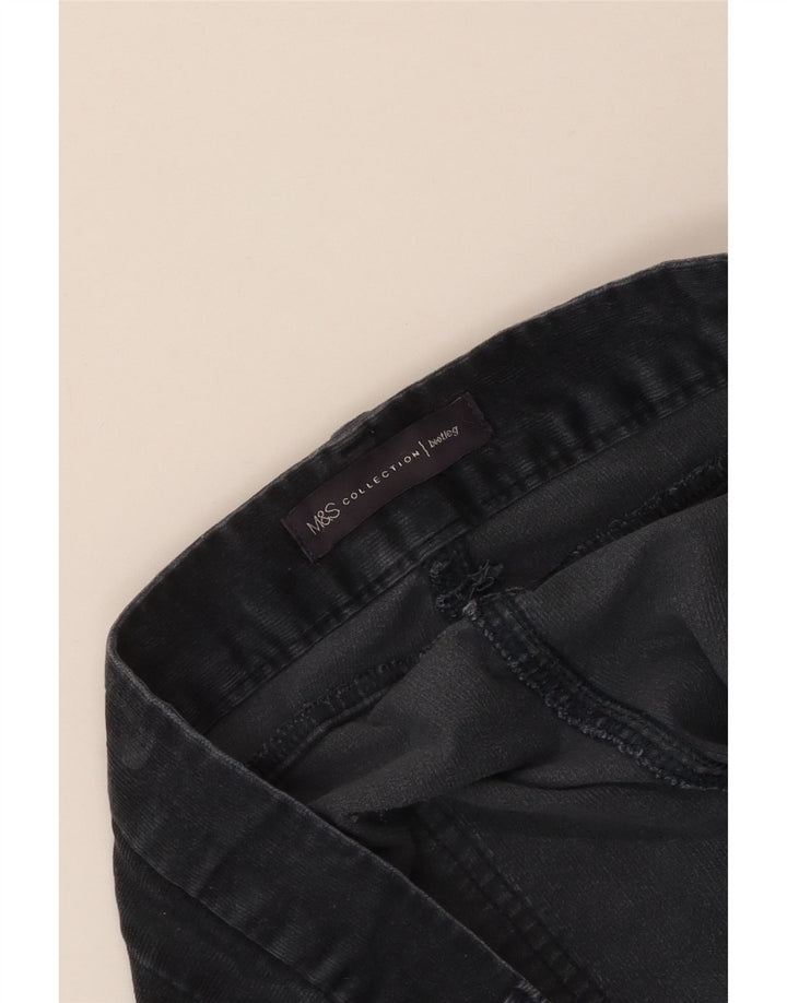 Marks & Spencer Damskie sztruksowe spodnie Bootcut W40 L33 Granatowe