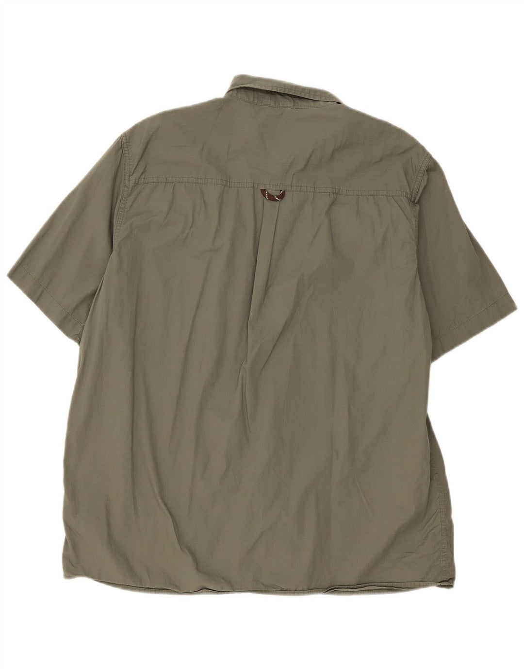 Męska koszula z krótkim rękawem Wrangler, duża, bawełniana khaki