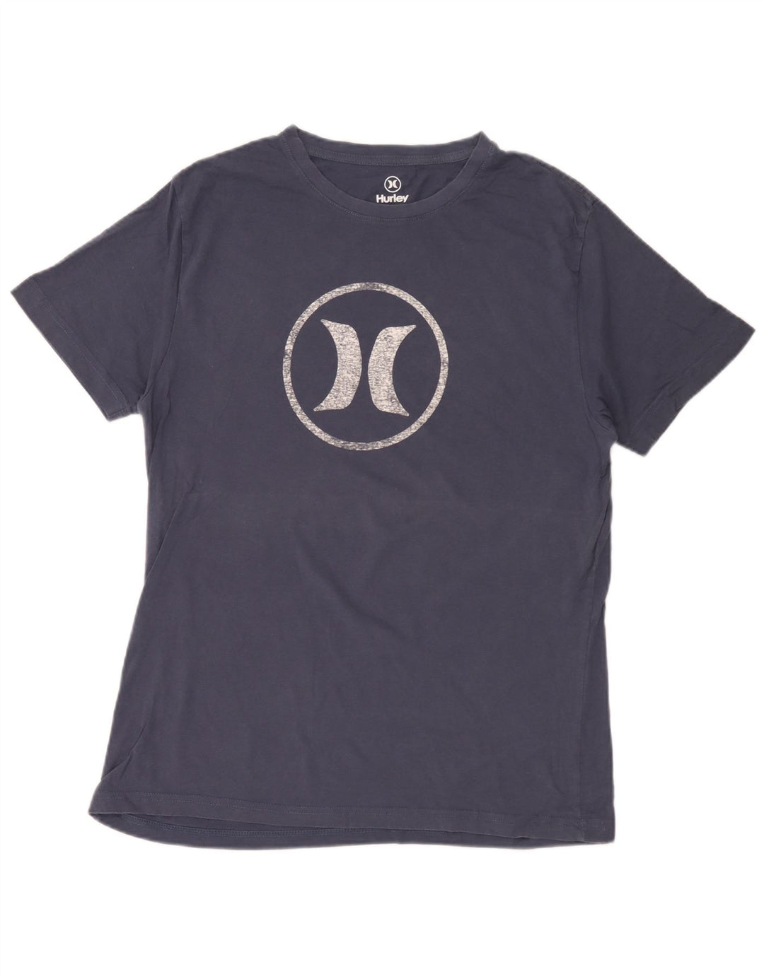 Męski T-shirt z grafiką Hurley, średni, granatowy, bawełniany