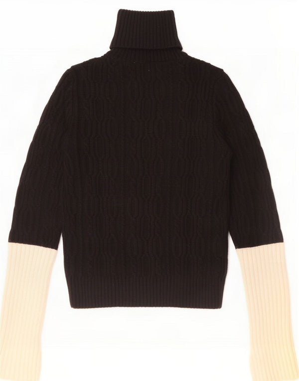Krótki sweter damski Zara UK 10 Small Black Colorblock