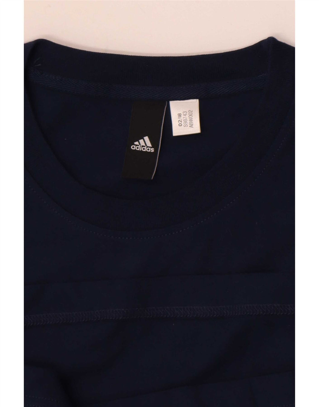 Adidas Męski T-Shirt Top Mały Granatowy