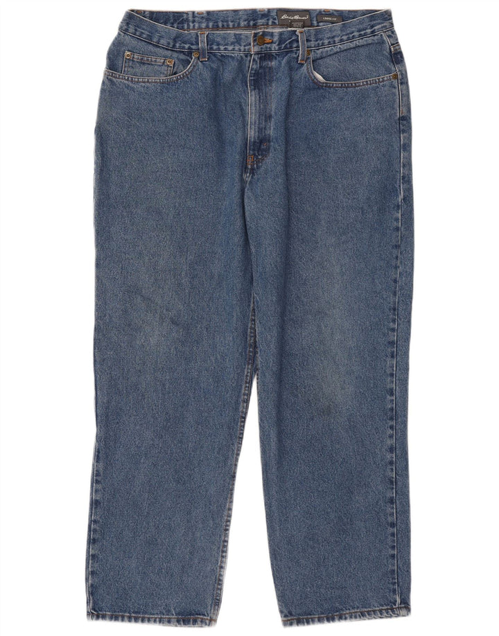 Męskie luźne dżinsy Eddie Bauer W38 L30 Niebieskie bawełniane