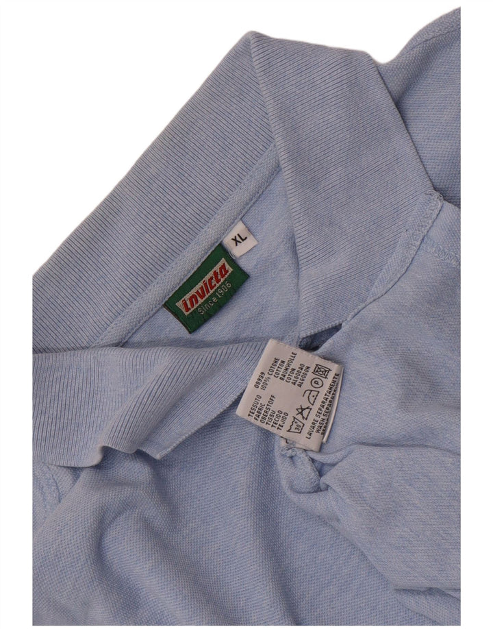 Męska koszulka polo Invicta XL, niebieska, bawełniana
