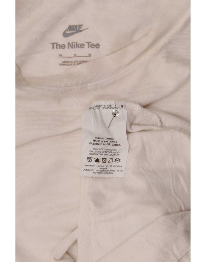T-shirt męski Nike, średni, biały, bawełniany