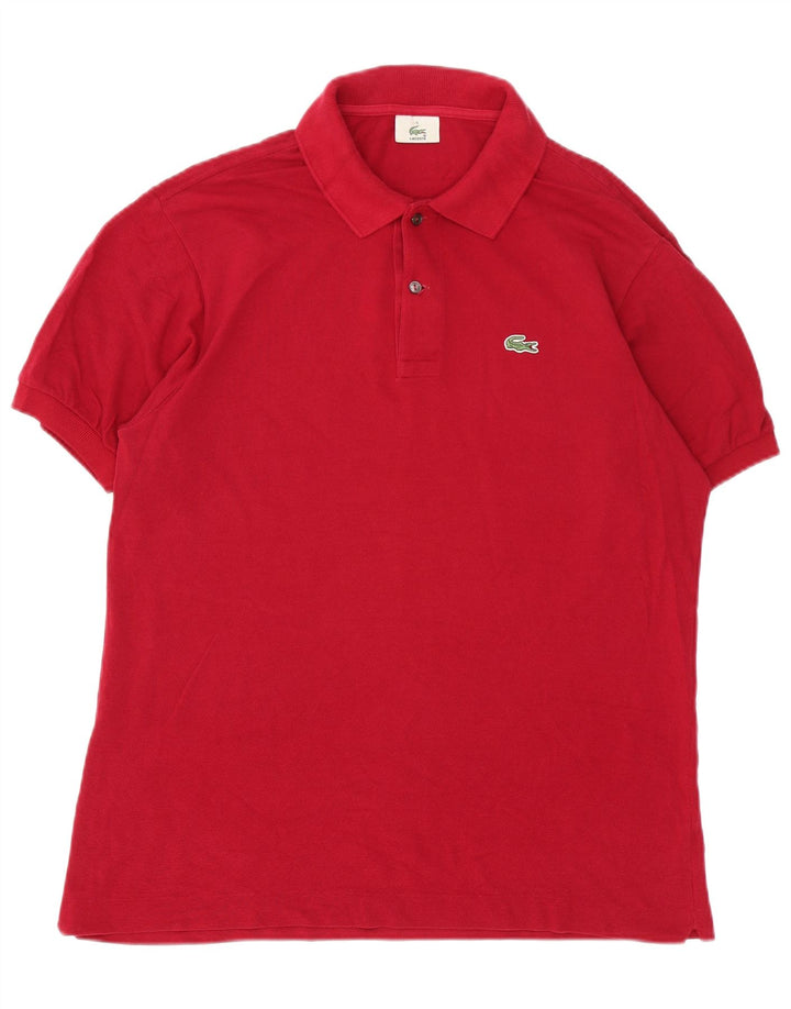 Męska koszulka polo Lacoste, rozmiar 5, duża, czerwona, bawełniana