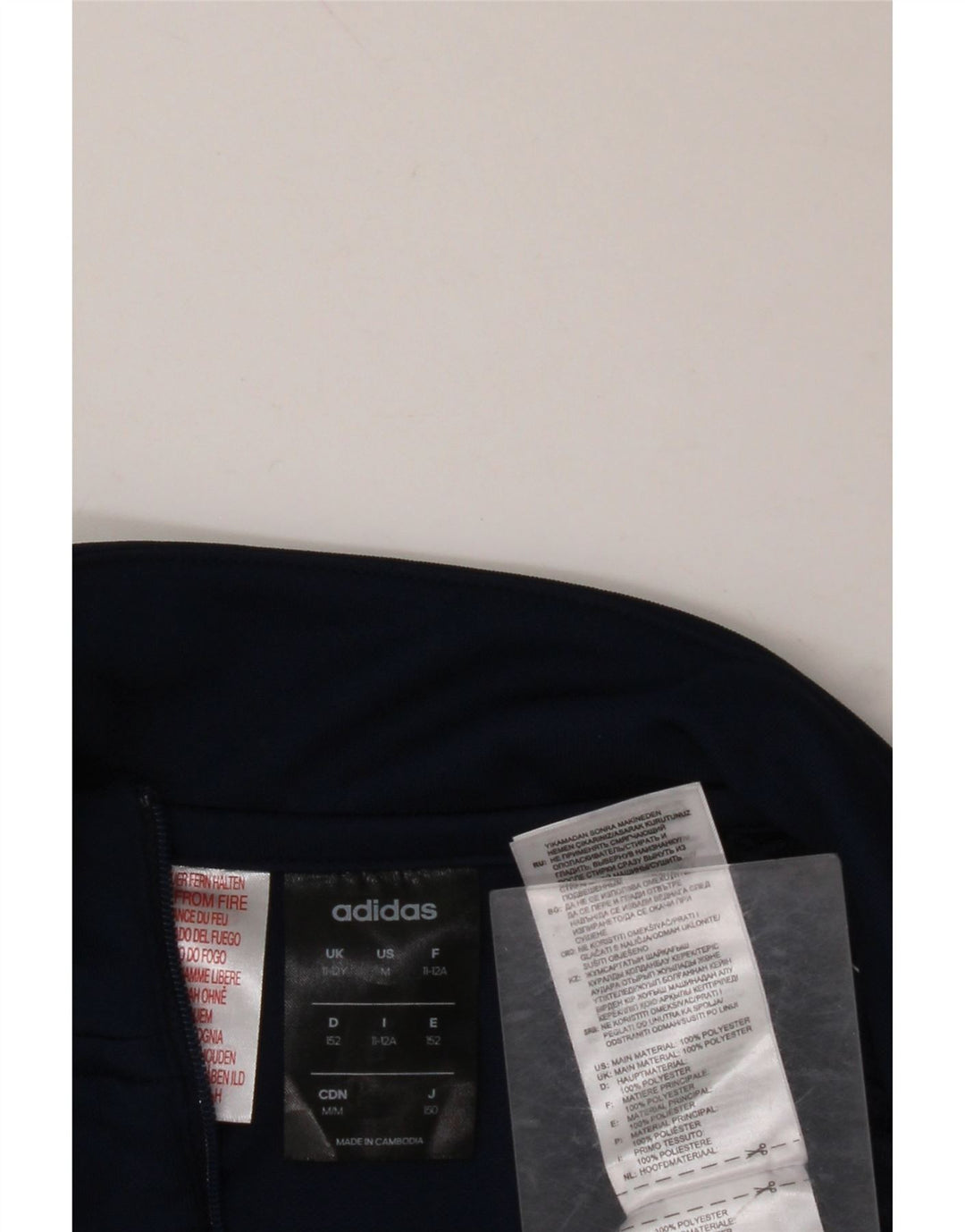 Chłopięcy dres ADIDAS Climalite z pulowerem, 11-12 lat, granatowy