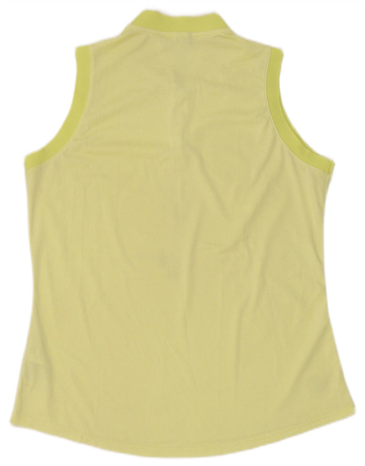 Damska kamizelka Adidas Top UK 14, duża, żółta, poliester