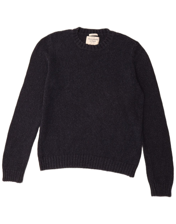 Abercrombie & Fitch Męski sweter z okrągłym dekoltem XL, granatowy