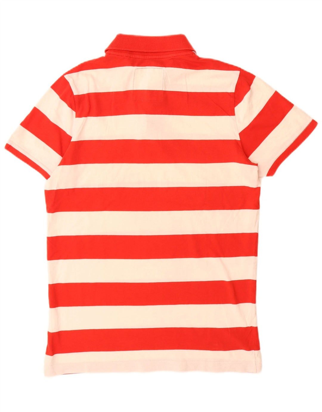 Męska koszulka polo HOLLISTER w średnie czerwone paski