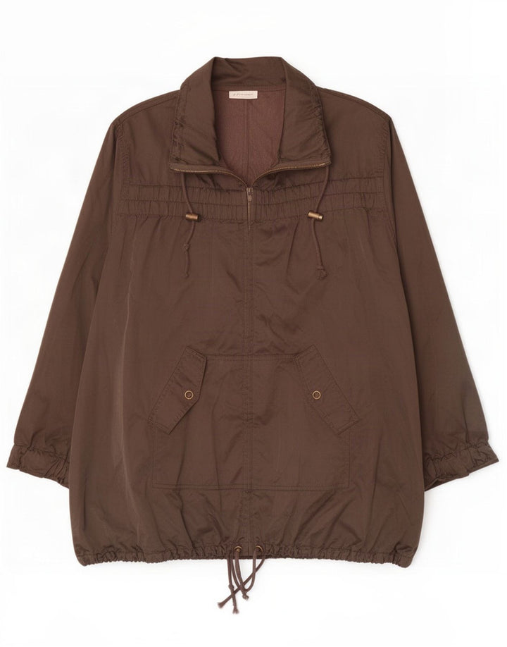 Marks & Spencer Damska kurtka parka Autograph UK 20 2XL Brązowy nylon