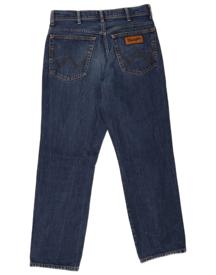 Wrangler Męskie Proste Dżinsy W32 L30 Niebieskie Bawełniane