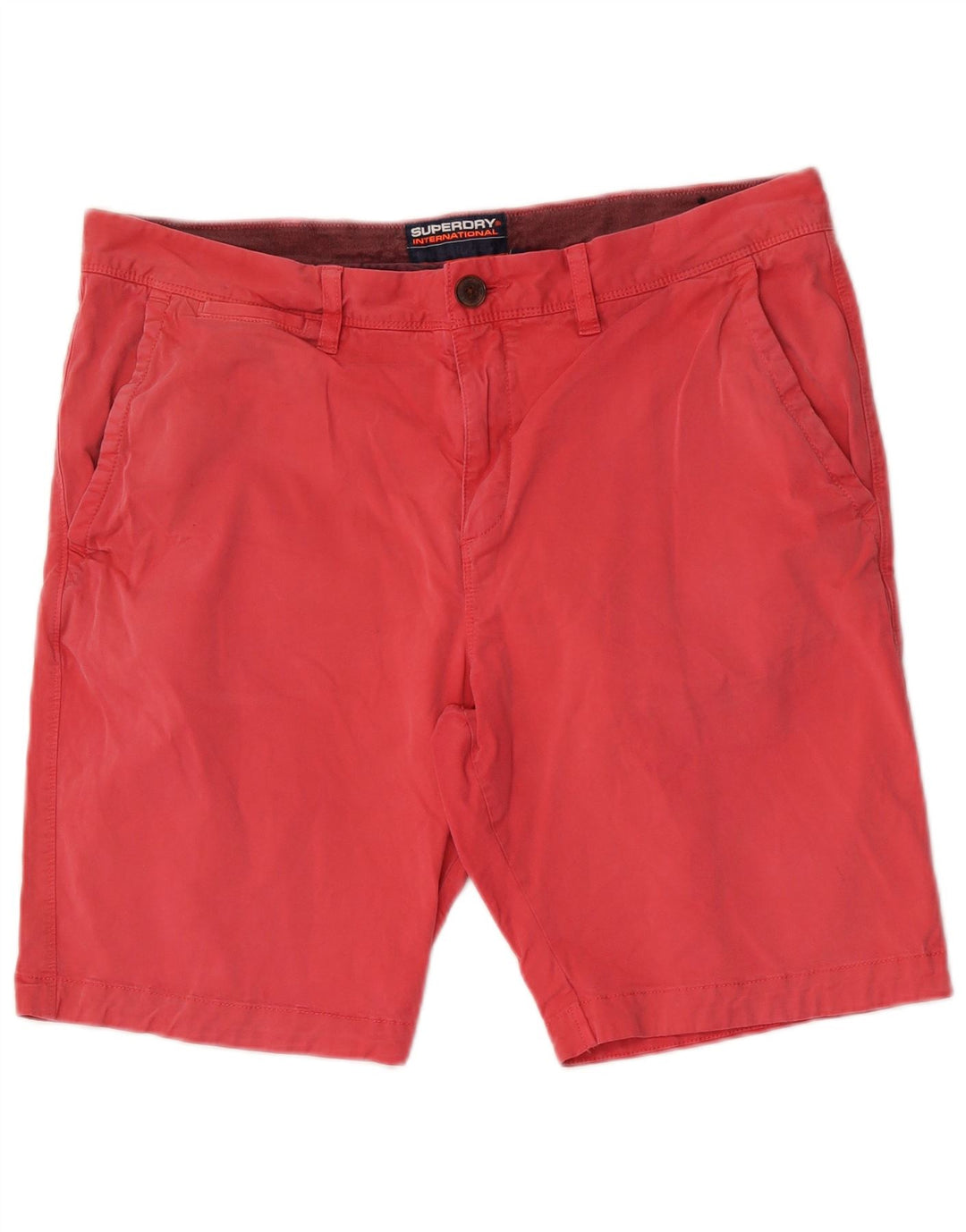Męskie spodenki Chino Superdry W36, duże, różowe, bawełniane