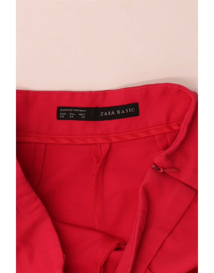 Damskie spodenki codzienne Zara XS W24 Czerwone bawełniane