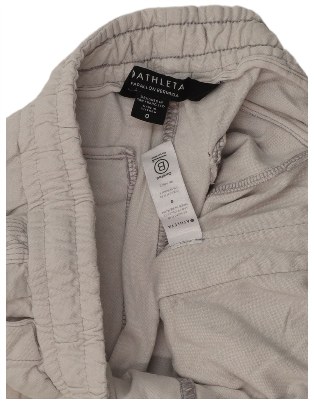 Damskie bermudy Athleta US 0 XS W28 Szara bawełna