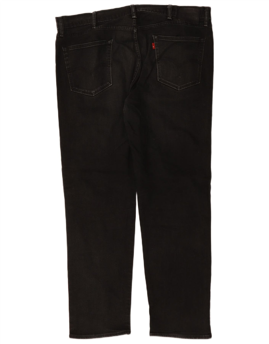 Męskie proste dżinsy Levi's W42 L31 Czarna bawełna
