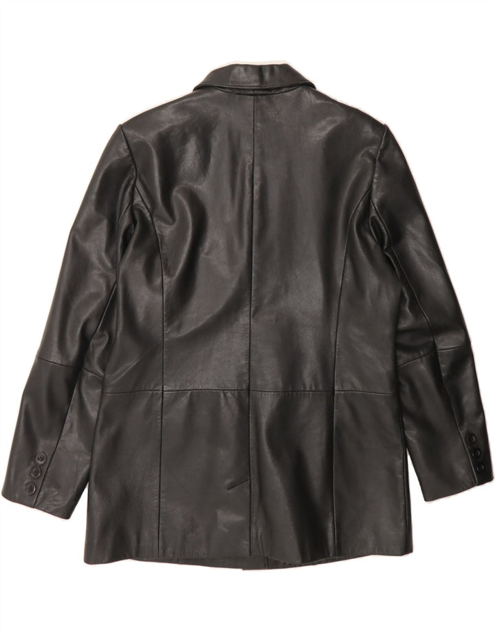 VINTAGE Womens Leather Jacket UK 16 Large  Black Leather Vintage Vintage and Second-Hand Vintage from Messina Hembry 