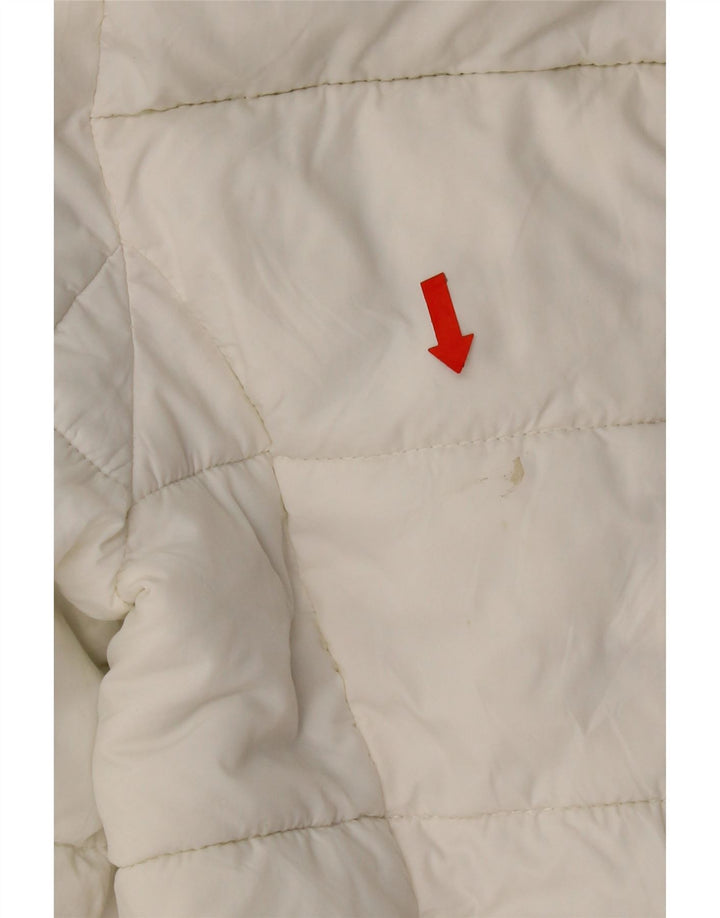 Damska ocieplana kurtka z kapturem Zara UK 10 Small White Poliamid