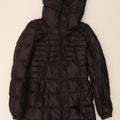 GUESS Womens Padded Coat UK 6 XS Black Nylon Vintage Guess and Second-Hand Guess from Messina Hembry 