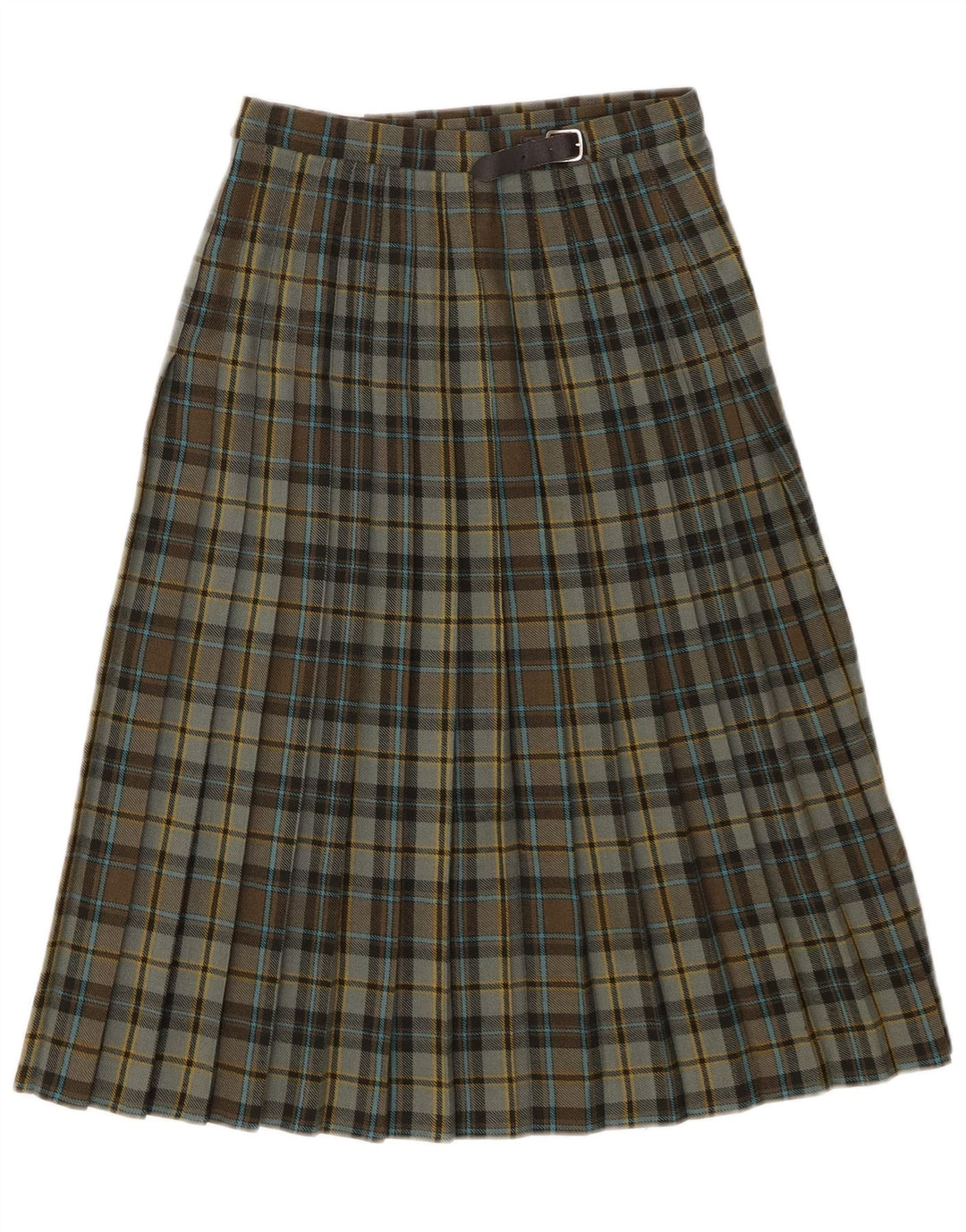 Spódnica damska Pringle Kilted W26 Mała zielona kratka, nowa wełna