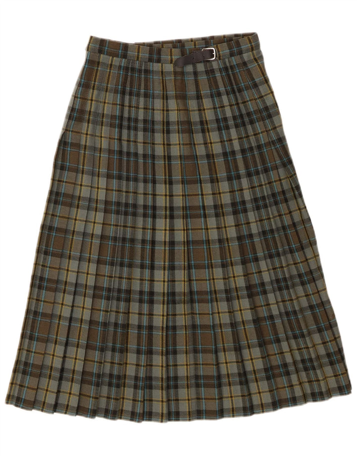Spódnica damska Pringle Kilted W26 Mała zielona kratka, nowa wełna
