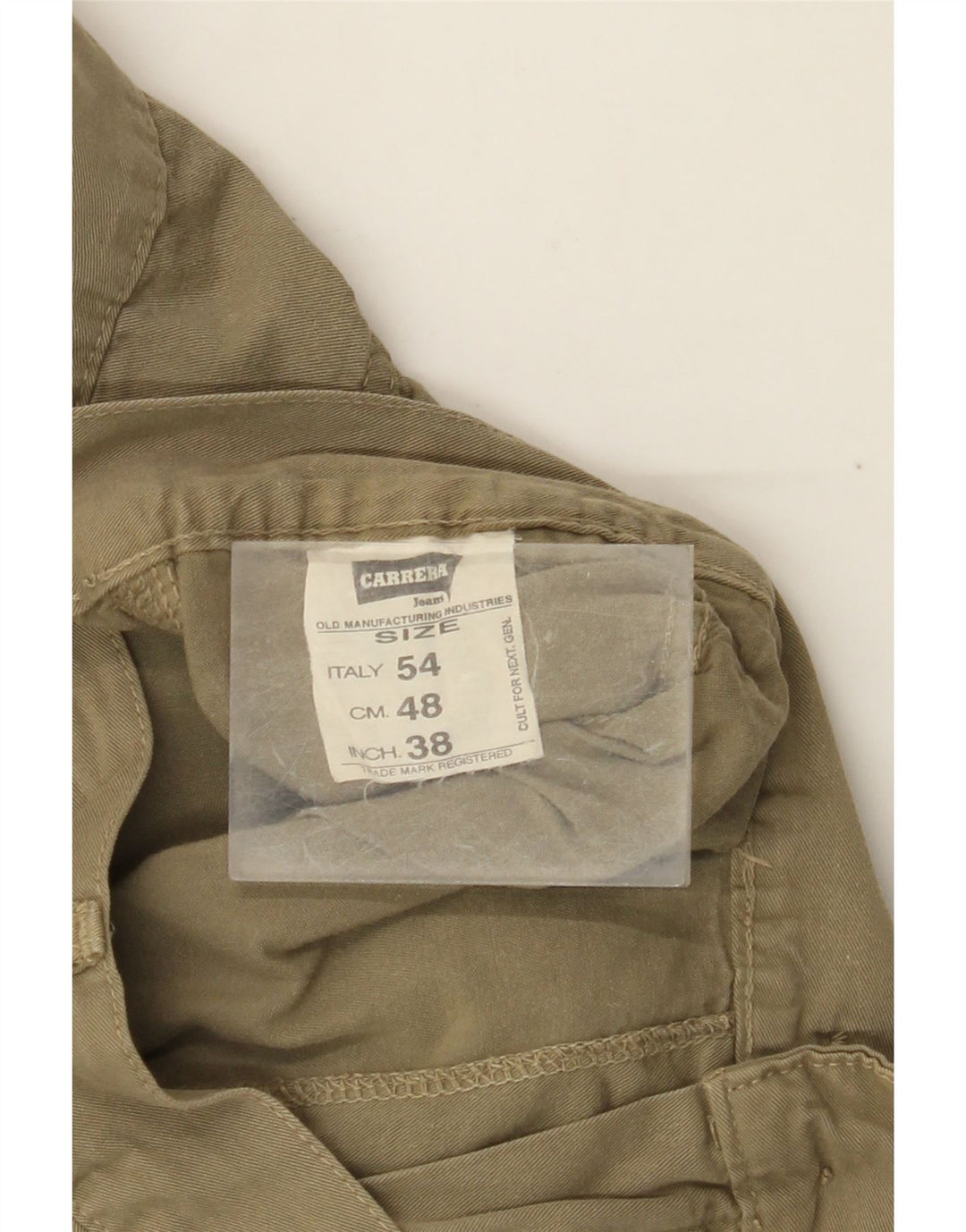 Męskie proste spodnie cargo CARRERA IT 54 2XL W36 L31 Khaki Cotton