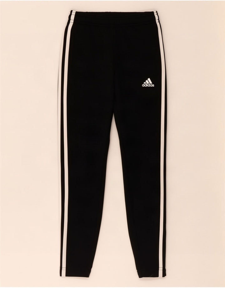 Spodnie dresowe Adidas dziewczęce 7-8 lat, czarne, poliestrowe