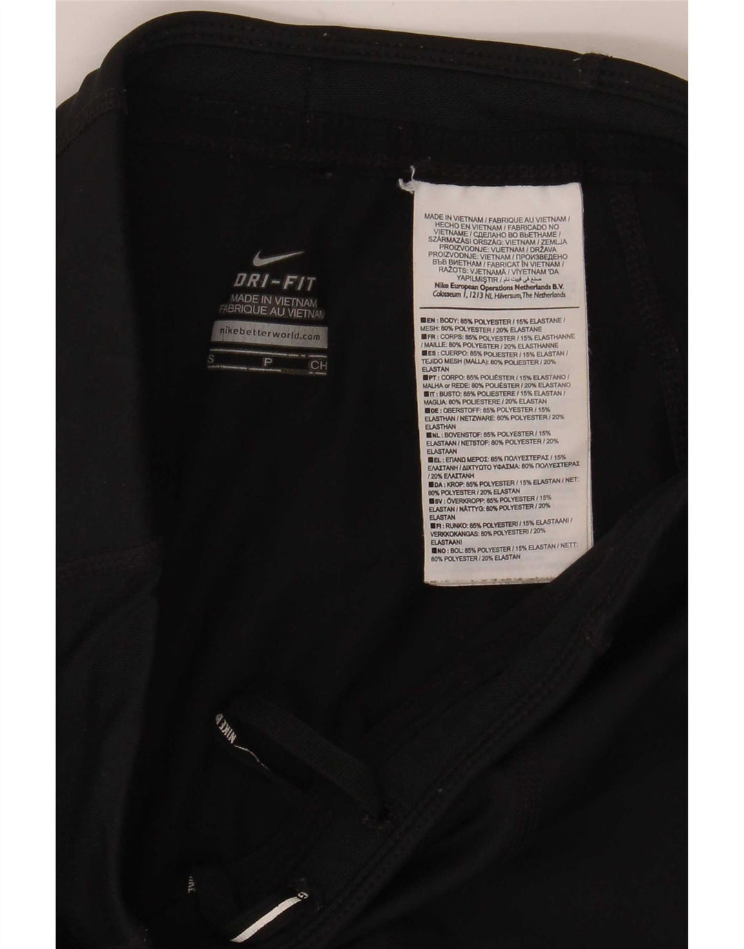 Legginsy damskie Nike, małe, czarne, poliestrowe