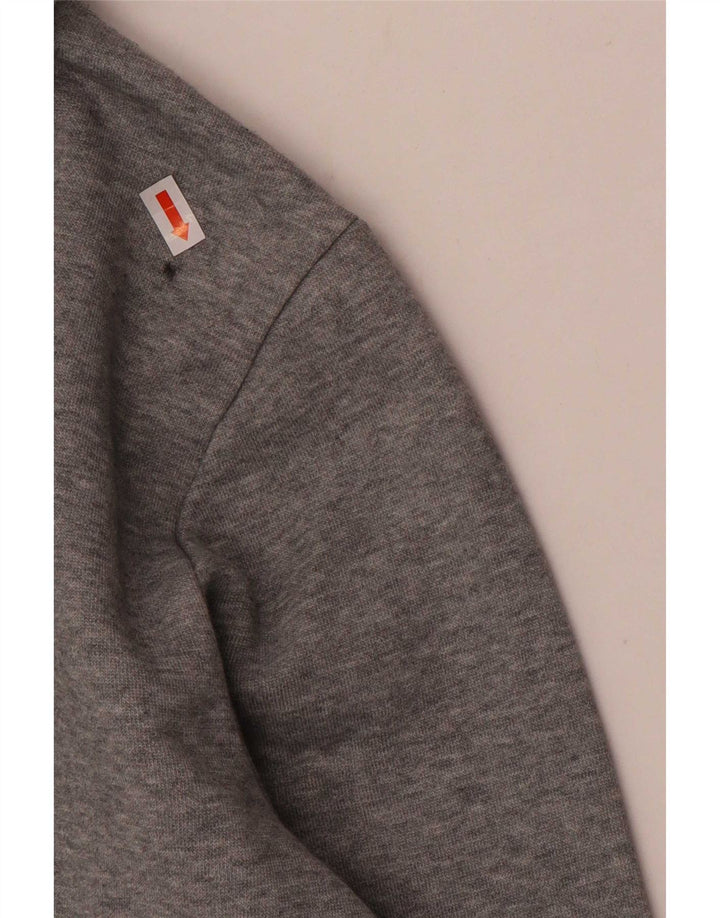 Męski sweter z kapturem Puma z grafiką, średnioszary, bawełniany w cętki