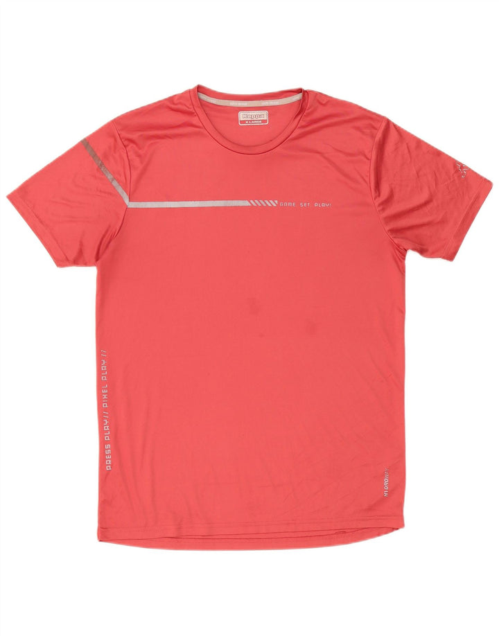 T-shirt męski Kappa Top XL, czerwony, poliester