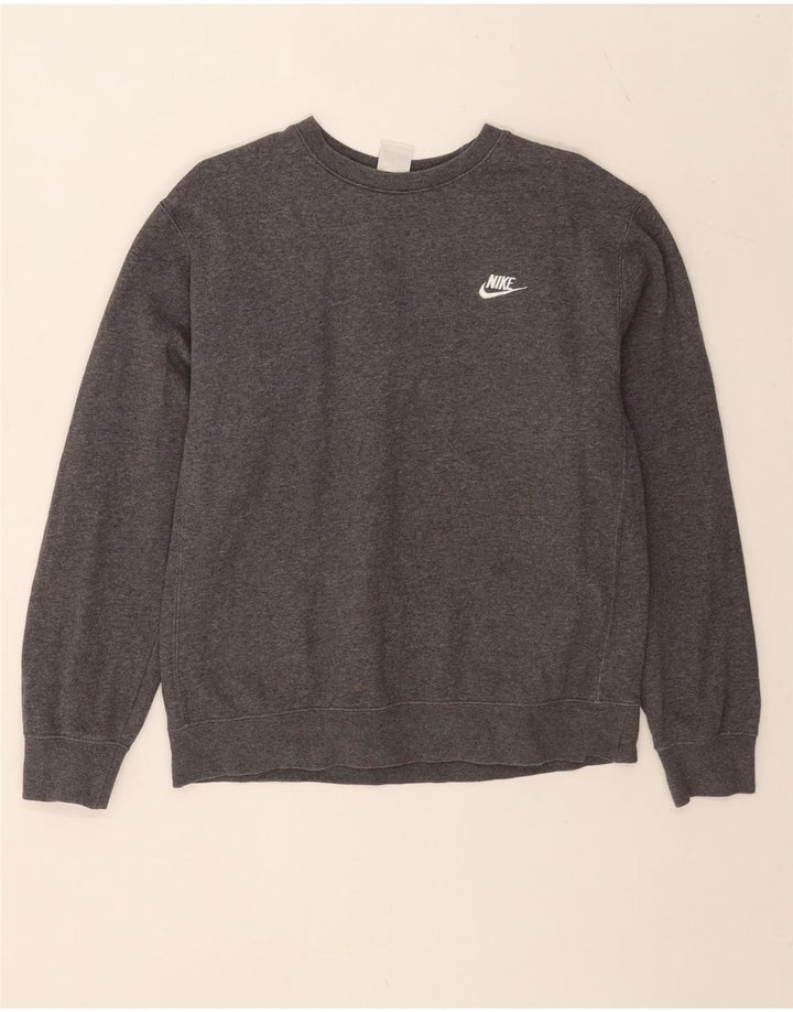 Męska bluza dresowa Nike, średnioszara, bawełniana