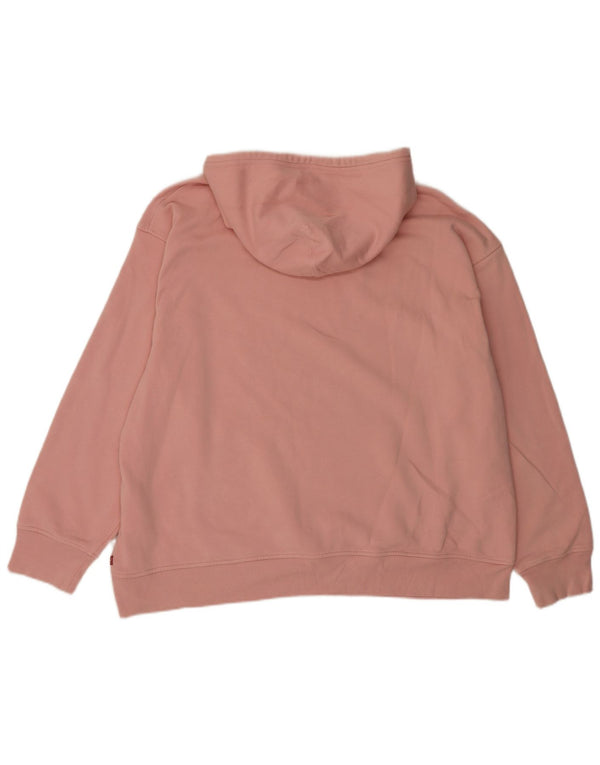 Damski sweter z kapturem Levi's Graphic, o swobodnym kroju, UK 18 XL, różowy, bawełniany