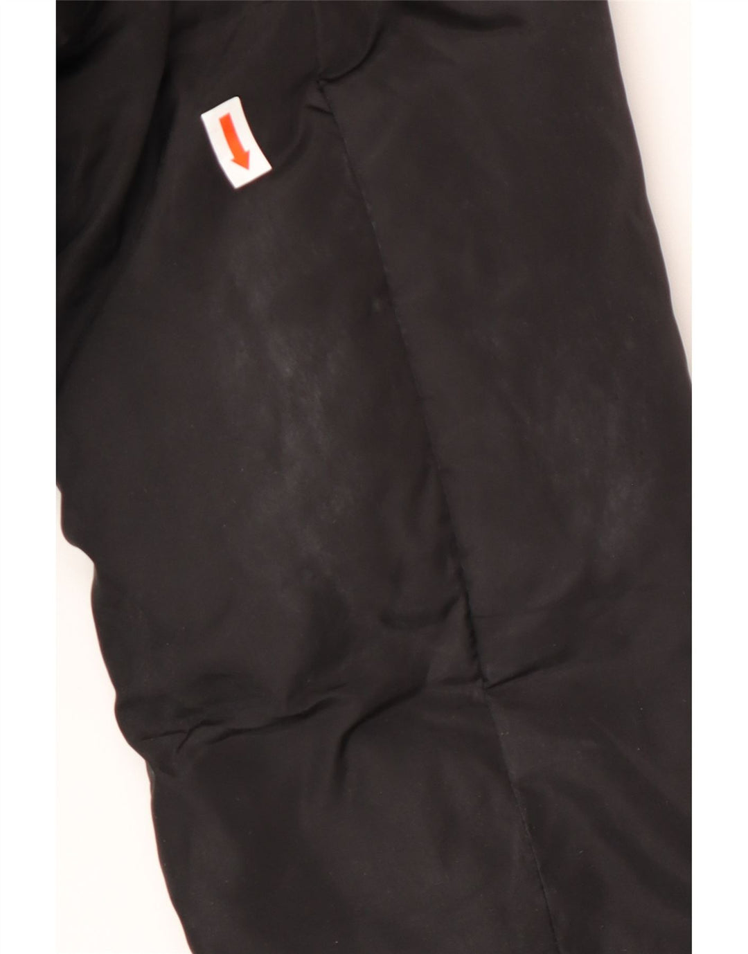 ARMANI JEANS Damski, oversize'owy, ocieplany płaszcz z kapturem IT 38 XS, czarny poliester