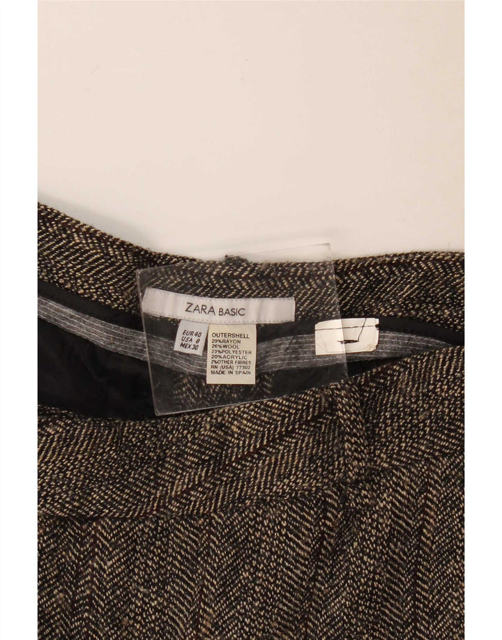 Spodnie damskie Zara Bootcut EU 40 Medium W30 L30 Szara jodełka