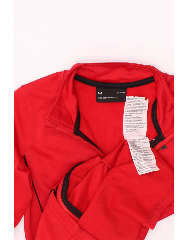 Kurtka dresowa chłopięca Under Armour, 6-7 lat, czerwona, poliester