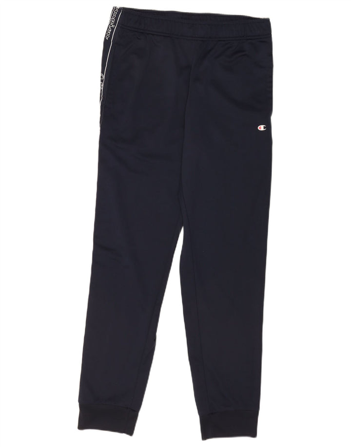 Męskie spodnie dresowe Champion Graphic, joggery, średni granatowy poliester