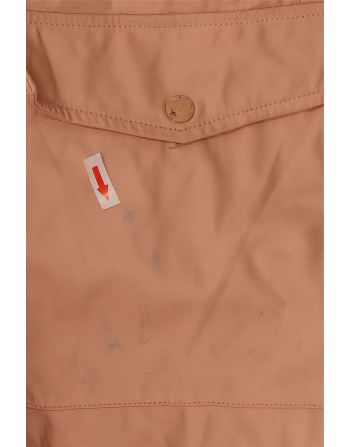 Damski płaszcz przeciwdeszczowy z kapturem Zara UK 10 Small Pink Poliuretan