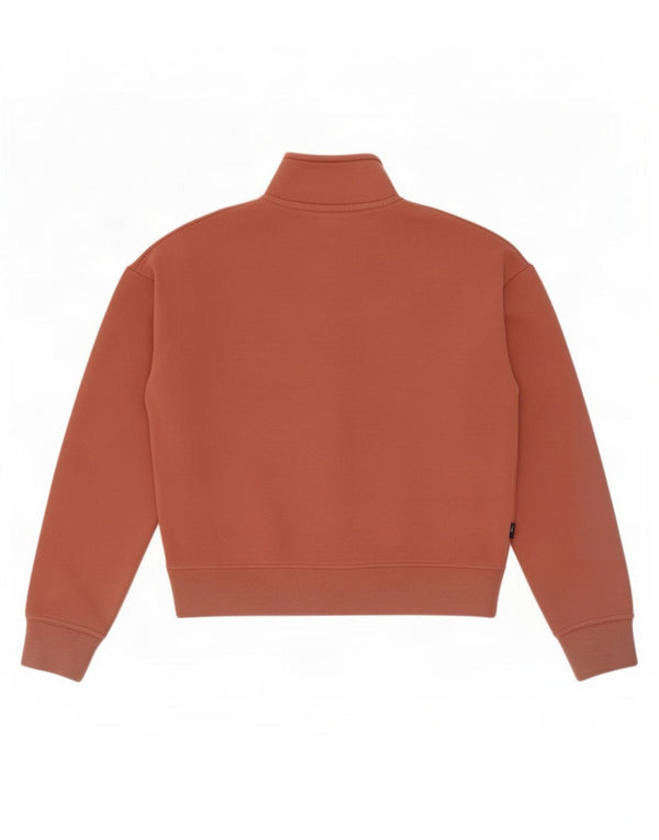 Damski sweter oversize Superdry z zamkiem błyskawicznym na szyi, UK 8, mały brązowy