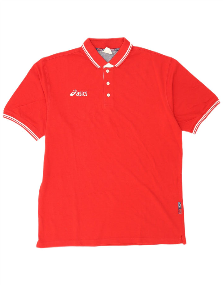 Męska koszulka polo Asics XL, czerwona, bawełniana